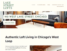 Tablet Screenshot of lakestreetlofts.com